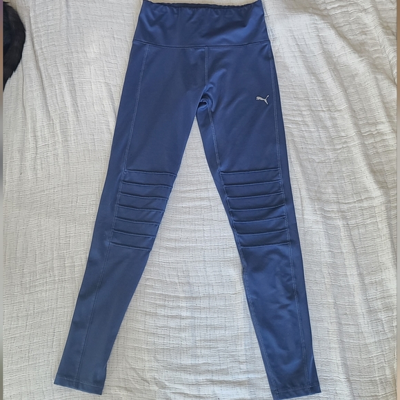 3 for $25 Puma High Rise Indigo Blue Mesh Insert Leggings - Picture 5 of 8